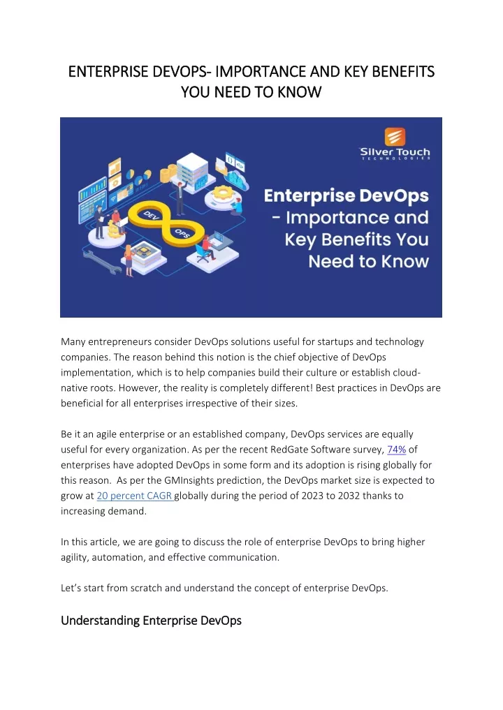 enterprise devops enterprise devops importance