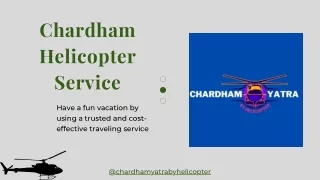 Chardham Helicopter Service in India