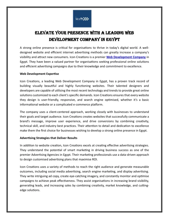 elevate your presence with a leading web elevate