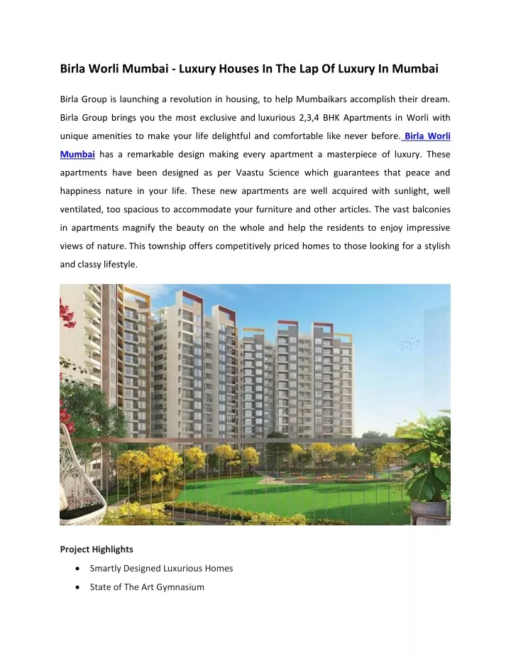 birla worli mumbai luxury houses