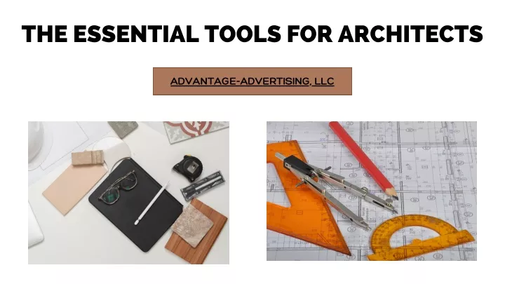 the essential tools for architects
