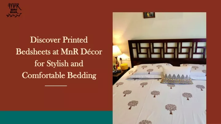 discover printed bedsheets at mnr d cor for stylish and comfortable bedding
