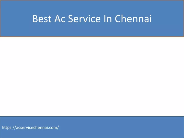 best ac service in chennai