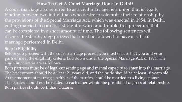 how to get a court marriage done in delhi