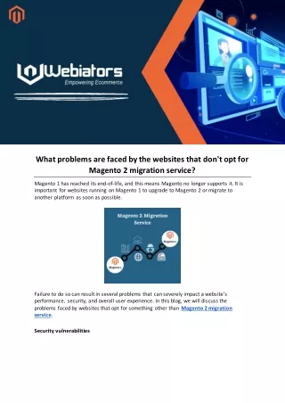 what problems are faced by the websites that