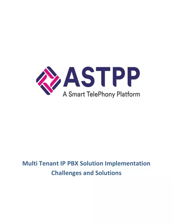multi tenant ip pbx solution implementation