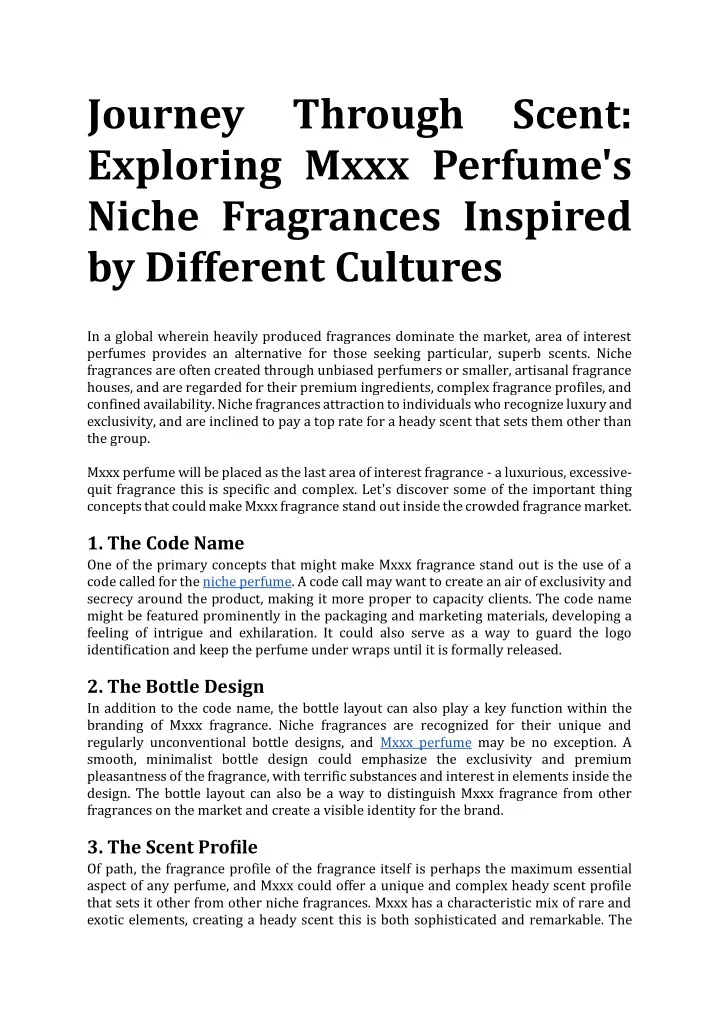 journey through scent exploring mxxx perfume