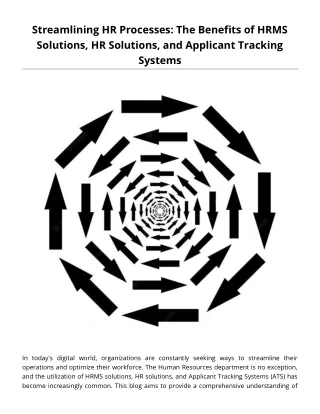 streamlining hr processes the benefits of hrms
