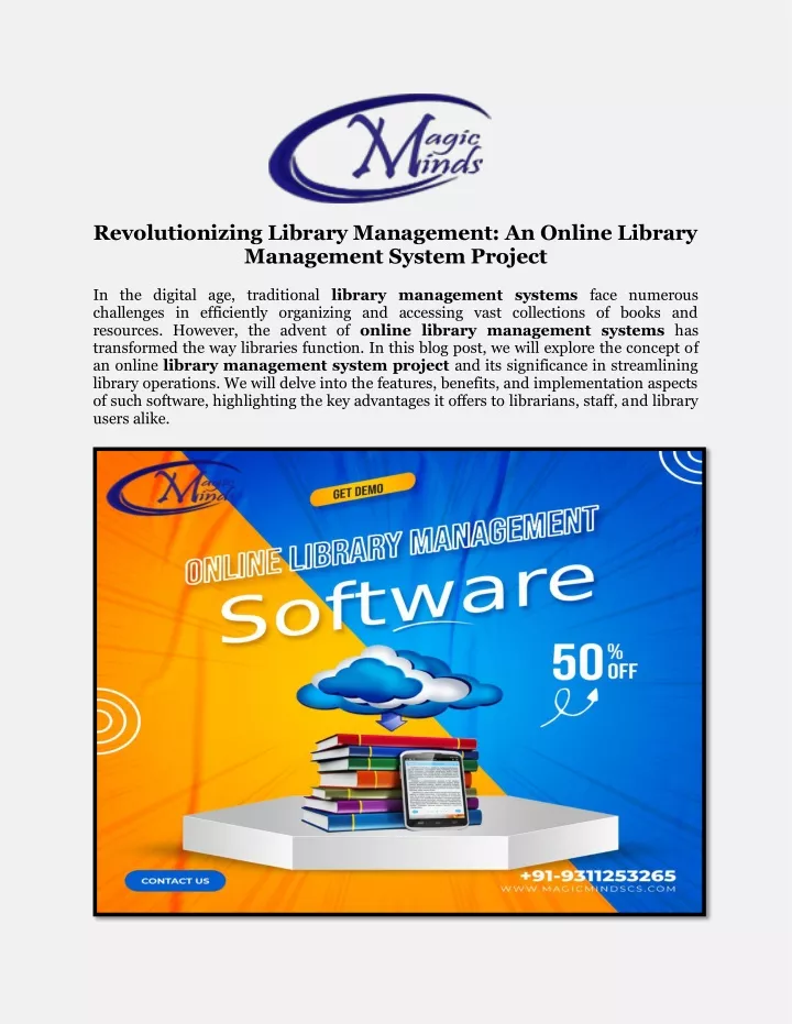 revolutionizing library management an online
