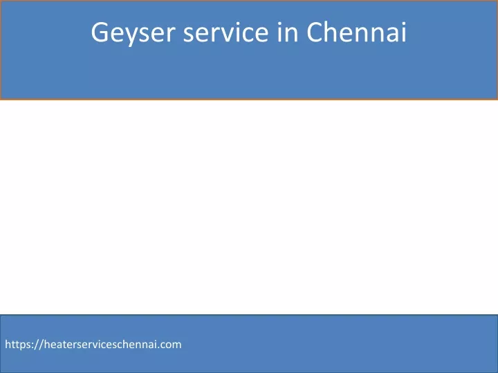 geyser service in chennai