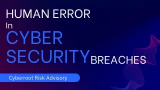 human error in cyber security