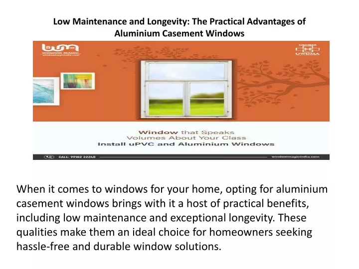 low maintenance and longevity the practical advantages of aluminium casement windows