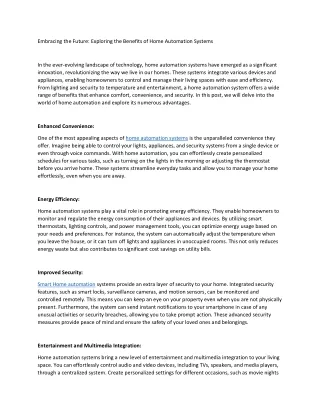 embracing the future exploring the benefits