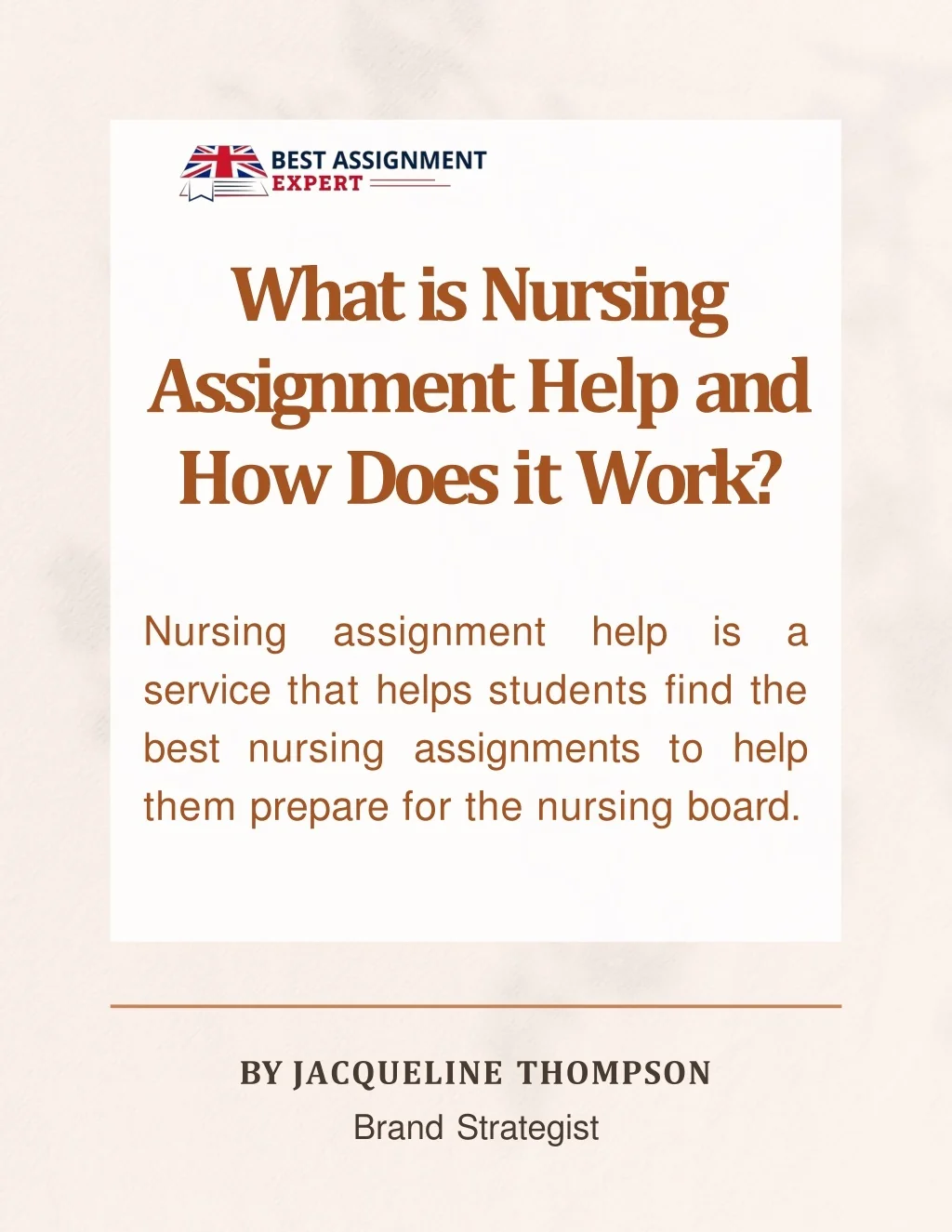 PPT - What is Nursing Assignment Help and How Does it Work PowerPoint ...