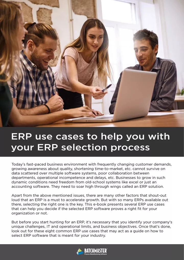 erp use cases to help you with your erp selection