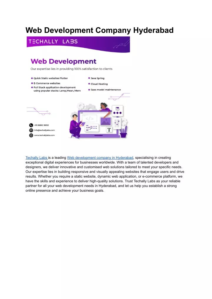 web development company hyderabad