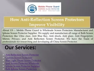 How Anti-Reflection Screen Protectors Improve Visibility
