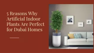 5 Reasons Why Artificial Indoor Plants Are Perfect for Dubai Homes