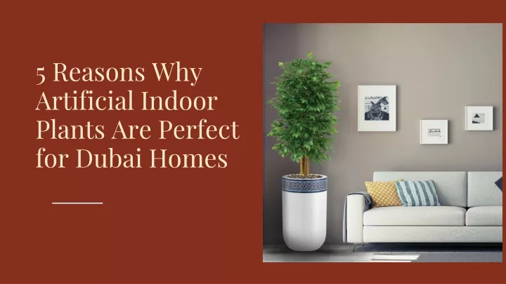 5 reasons why artificial indoor plants are perfect for dubai homes