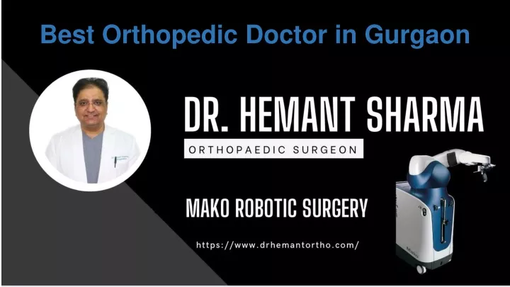 best orthopedic doctor in gurgaon
