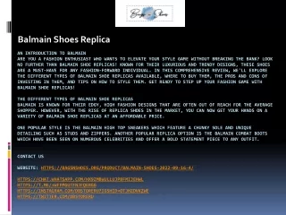 balmain shoes replica