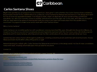 carlos santana shoes