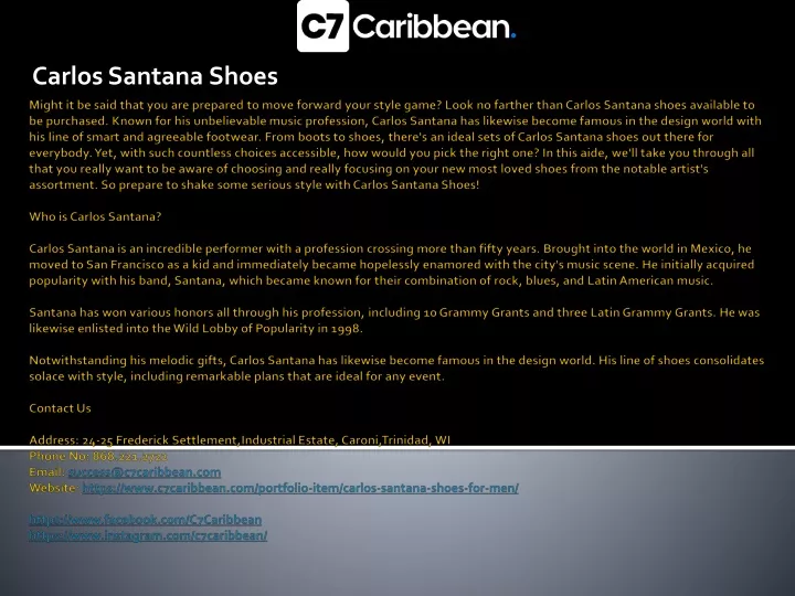 carlos santana shoes