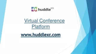 Virtual Conference Platform | HuddleXR
