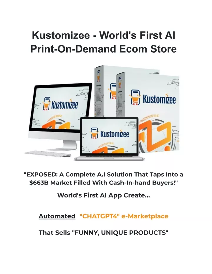 kustomizee world s first ai print on demand ecom