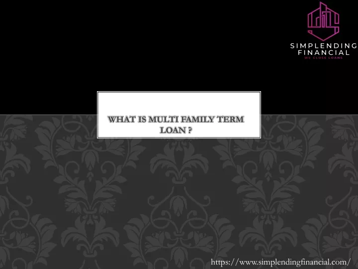what is multi family term loan