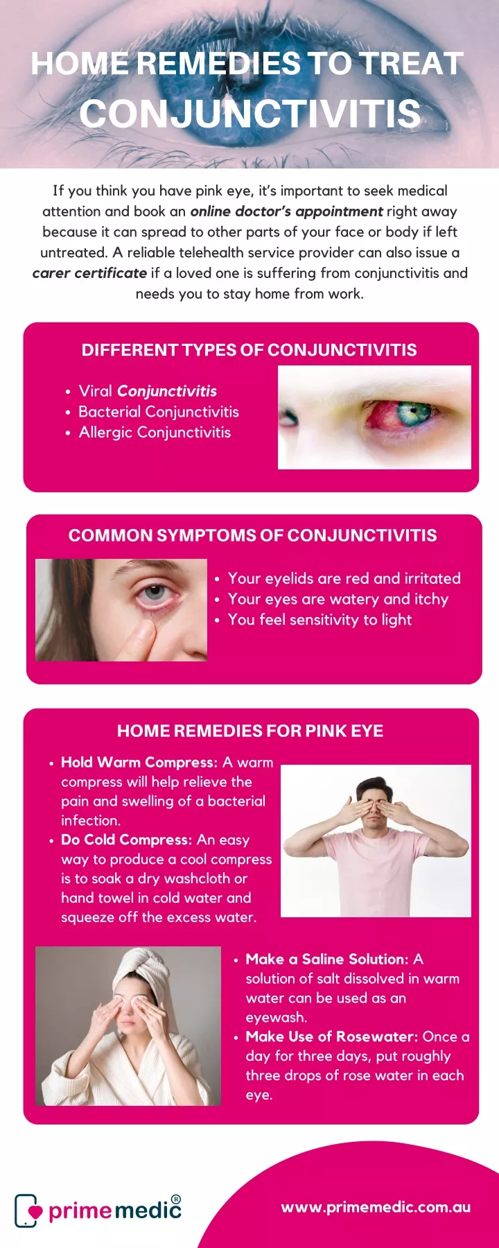 home remedies to treat conjunctivitis