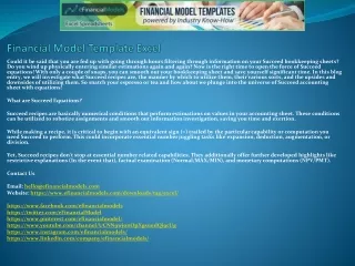 financial model template excel