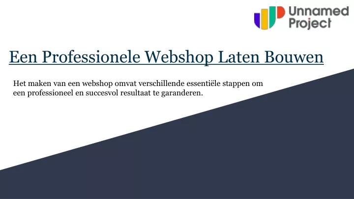 een professionele webshop laten bouwen