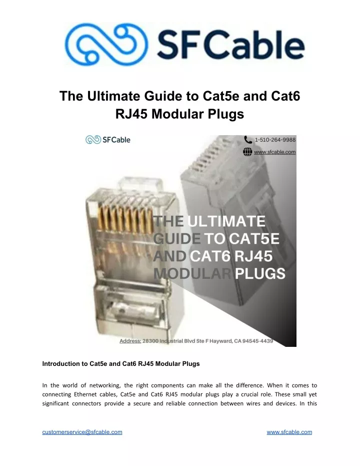 the ultimate guide to cat5e and cat6 rj45 modular