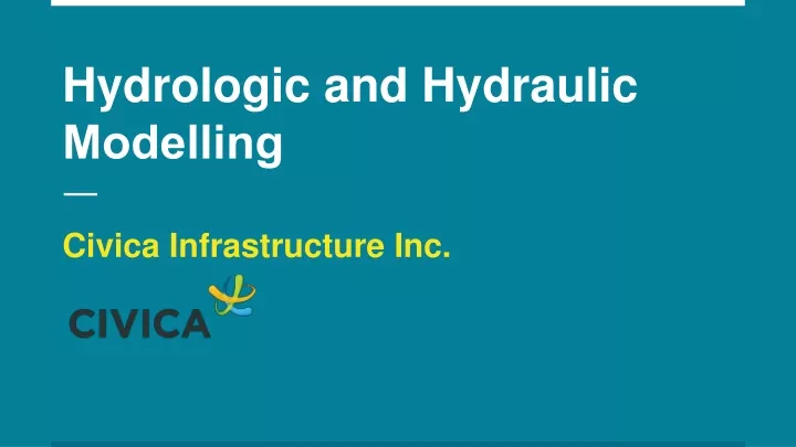 hydrologic and hydraulic modelling