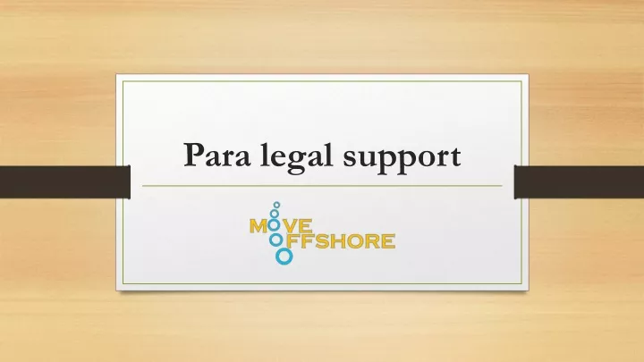 para legal support