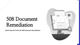 Quick Tips and Tricks for 508 Document Remediation