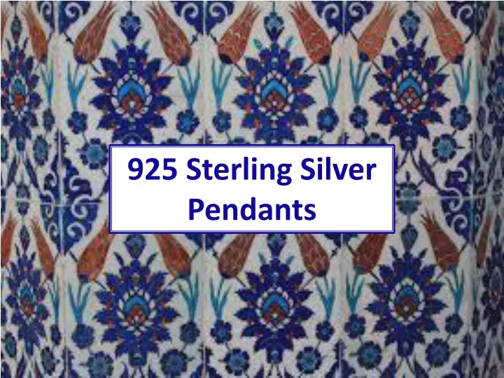 925 sterling silver pendants