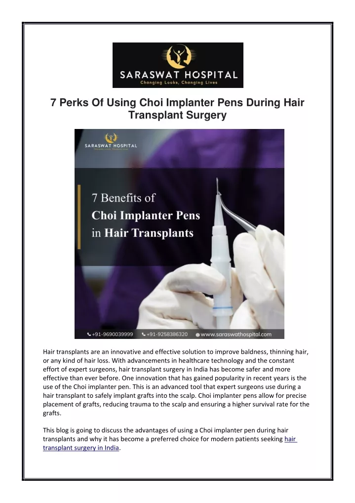 7 perks of using choi implanter pens during hair