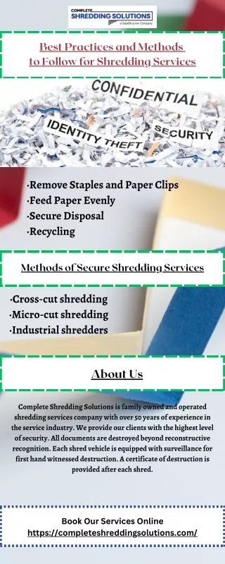 best practices and methods to follow
