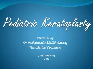 Pediatric Keratoplasty