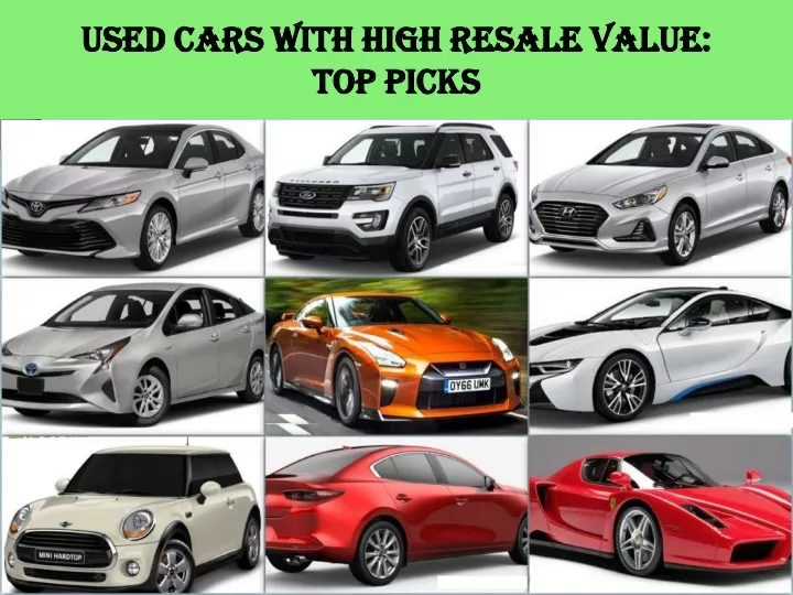 used cars with high resale value top picks