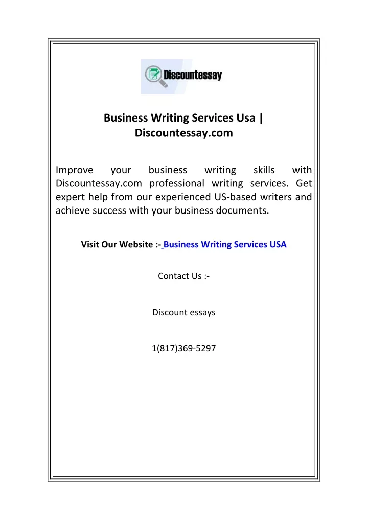 business writing services usa discountessay com