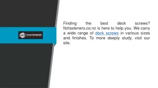 finding the best deck screws nzfasteners