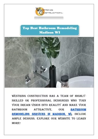 Top Best Bathroom Remodeling Madison WI