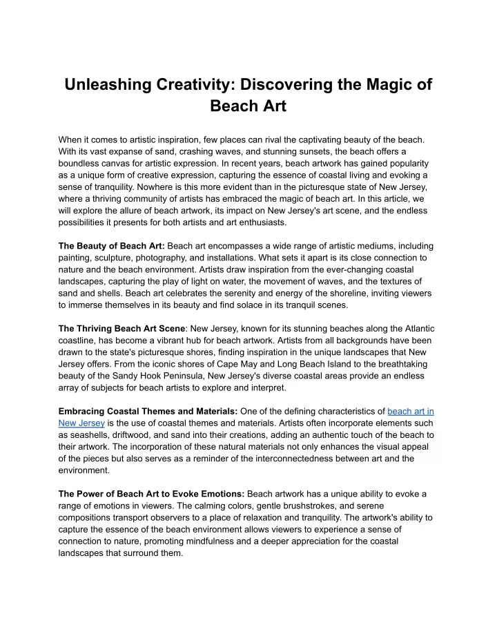 unleashing creativity discovering the magic