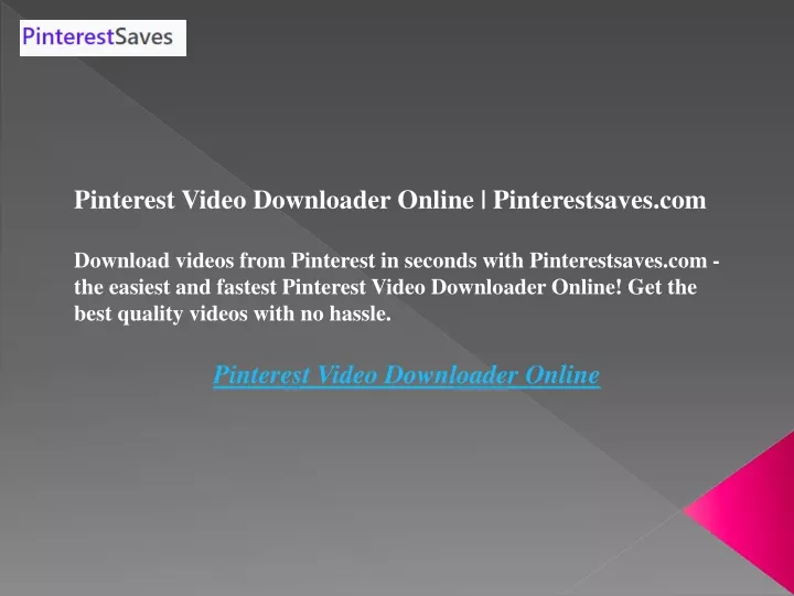 pinterest video downloader online pinterestsaves
