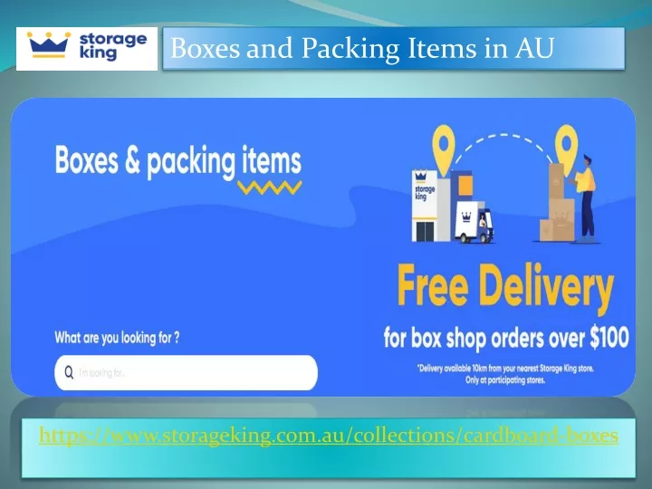 boxes and packing items in au