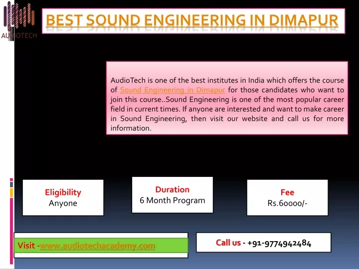 best sound engineering in dimapur