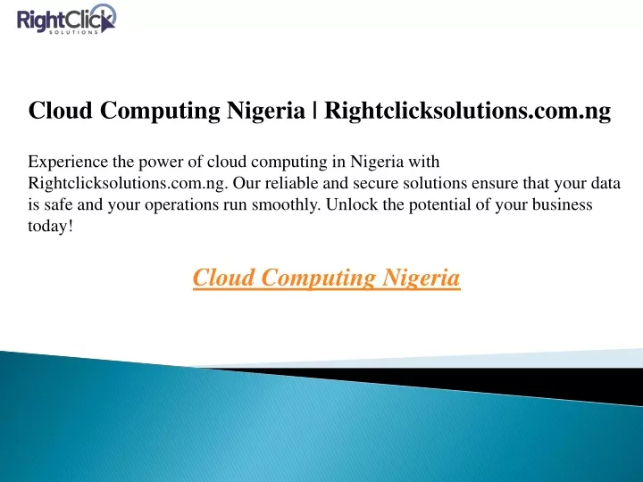 cloud computing nigeria rightclicksolutions